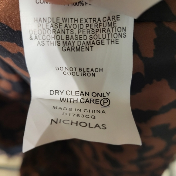 Nicholas Brown Animal Print Ruched Mini Dress - Picture 5 of 5